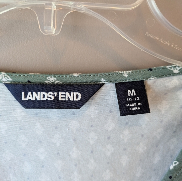 Lands' End Green Polka Dot Dress - Picture 3 of 11